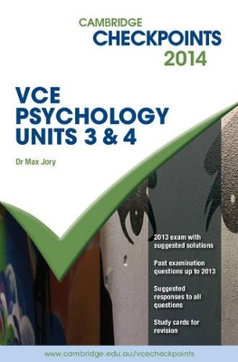 Cambridge Checkpoints VCE Psychology Units 3 and 4 2014 Book book