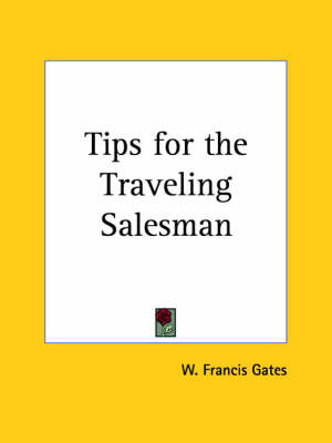 Tips for the Traveling Salesman (1929) book