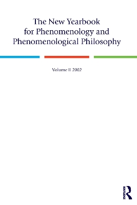 New Yearbook for Phenomenology and Phenomenological Philosophy v.2 book