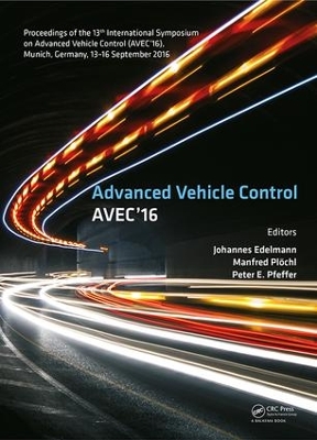 Advanced Vehicle Control book