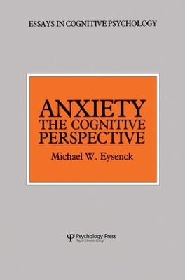 Anxiety by Michael W. Eysenck