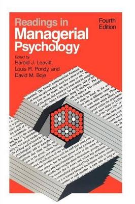 Readings in Managerial Psychology by Harold J. Leavitt