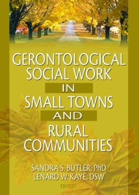 Gerontological Social Work in Small Towns and Rural Communities by Lenard W Kaye