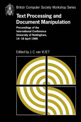 Text Processing and Document Manipulation by J. C. van Vliet