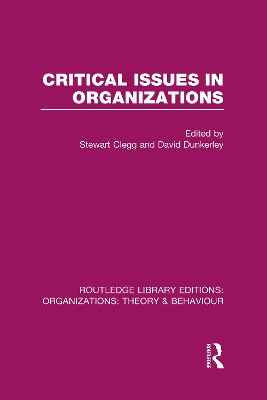 Critical Issues in Organizations by Stewart Clegg