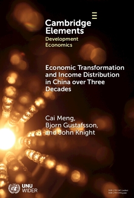 Economic Transformation and Income Distribution in China over Three Decades book