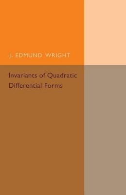 Invariants of Quadratic Differential Forms book