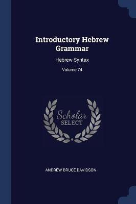 Introductory Hebrew Grammar book