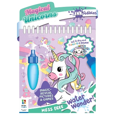 Inkredibles Unicorn Magic Water Wonder book