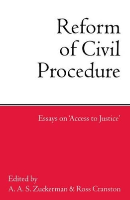 Reform of Civil Procedure book