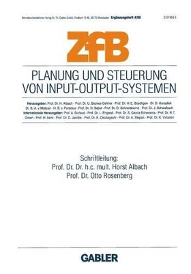 Planung und Steuerung von Input-Output-Systemen book