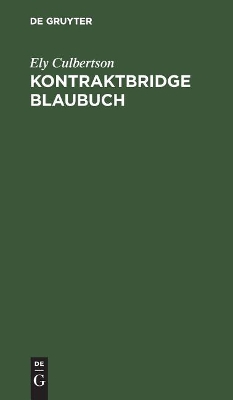 Kontraktbridge Blaubuch book