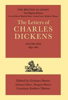 The British Academy/the Pilgrim Edition of the Letters of Charles Dickens book
