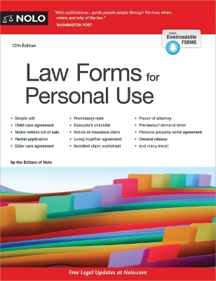 Law Forms for Personal Use book