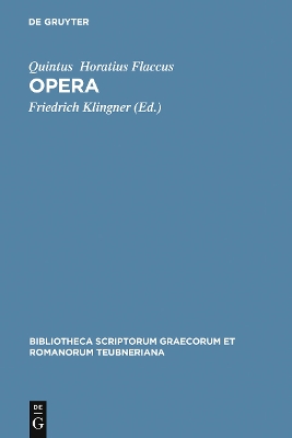 Opera by Quintus Horatius Flaccus