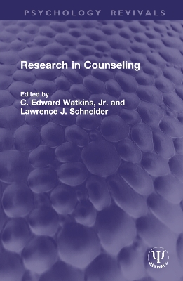 Research in Counseling book