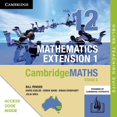 CambridgeMATHS NSW Stage 6 Extension 1 Year 12 Online Teaching Suite Card by William Pender