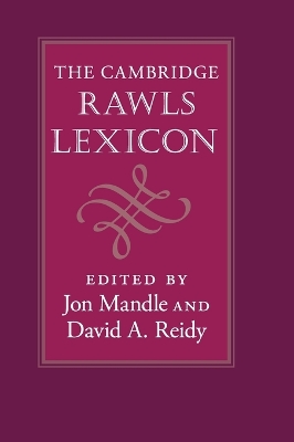 Cambridge Rawls Lexicon book
