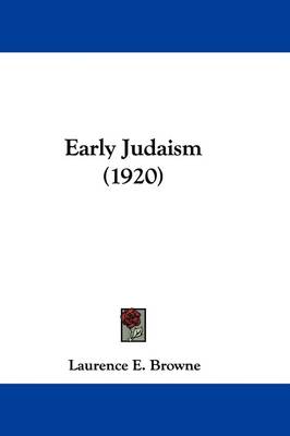 Early Judaism (1920) book