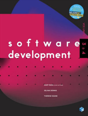 Software Development VCE Units 3 & 4 Student Book with 1 Code Access Card book