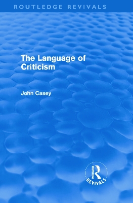 Language of Criticism book