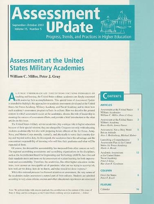 Assessment Update Volume 15, Number 5 2003 book