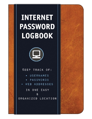 Internet Password Logbook (Cognac Leatherette) book