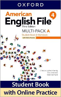 American English File: Level 4: Student Book/Workbook Multi-Pack A with Online Practice book