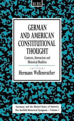 German and American Constitutional Thought book