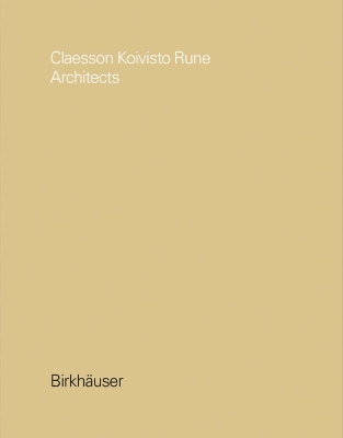 Claesson Koivisto Rune Architects book