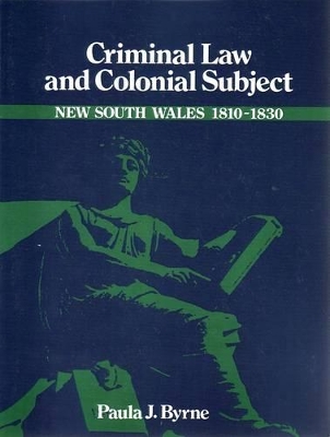 Criminal Law and Colonial Subject book