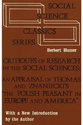Critiques of Research in the Social Sciences book