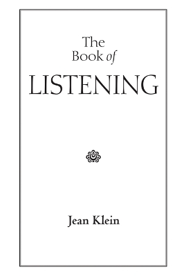 Book of Listening book