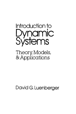 Introduction to Dynamic Systems book