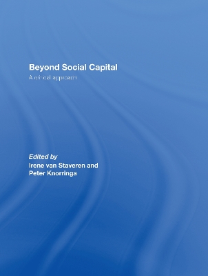 Beyond Social Capital: A critical approach by Irene van Staveren