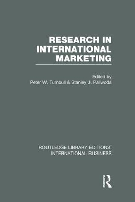 Research in International Marketing (Rle International Business) book