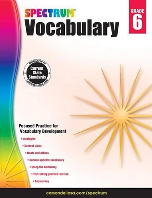 Spectrum Vocabulary, Grade 6 book