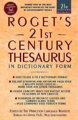 Roget's 21St Thesaurus 3Rd Edition book