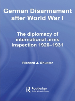 German Disarmament After World War I book