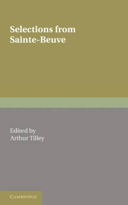 Selections from Sainte-Beuve book