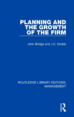 Planning and the Growth of the Firm book