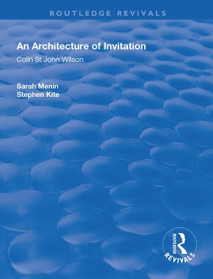 An Architecture of Invitation: Colin St John Wilson book