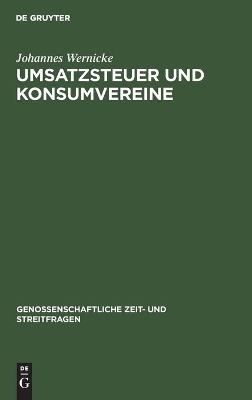Umsatzsteuer Und Konsumvereine book