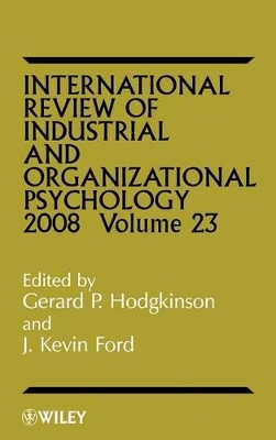 International Review of Industrial and Organizational Psychology 2008 book