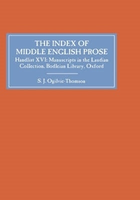 The Index of Middle English Prose book