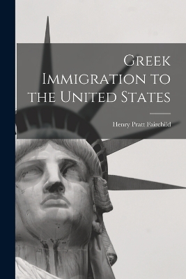 Greek Immigration to the United States book