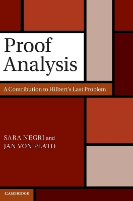 Proof Analysis by Sara Negri