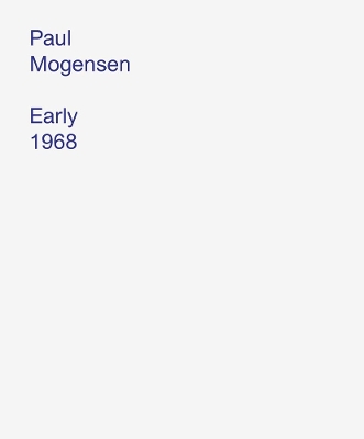 Paul Mogensen - Early 1968 book