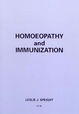 Homoeopathy And Immunization book