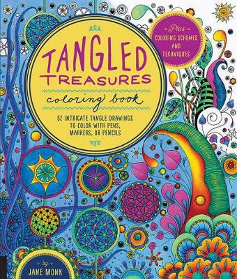 Tangled Treasures Coloring Book by Jane Monk
